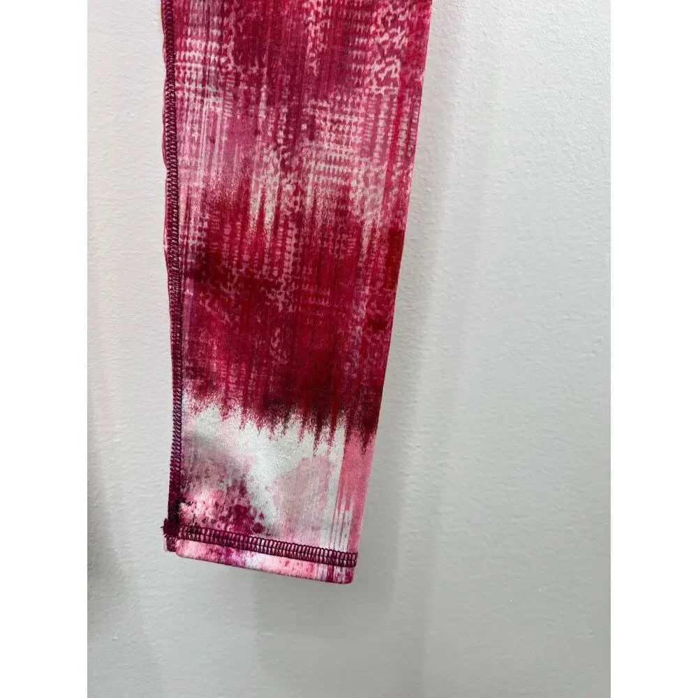 ALO Yoga Airbrush Leggings in Pink Desert Sunset Full Length 28